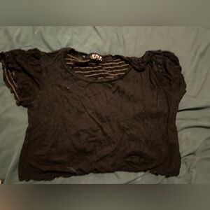 Black crop top